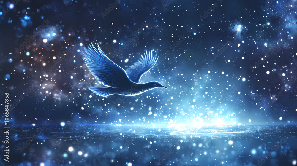 Fototapeta premium Stardust. Mystical. Illustration
