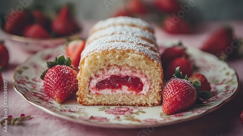 swiss roll cake photo