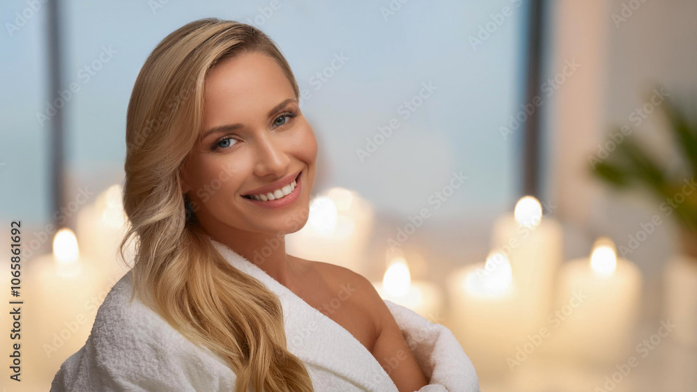 Woman enjoying time at a spa
