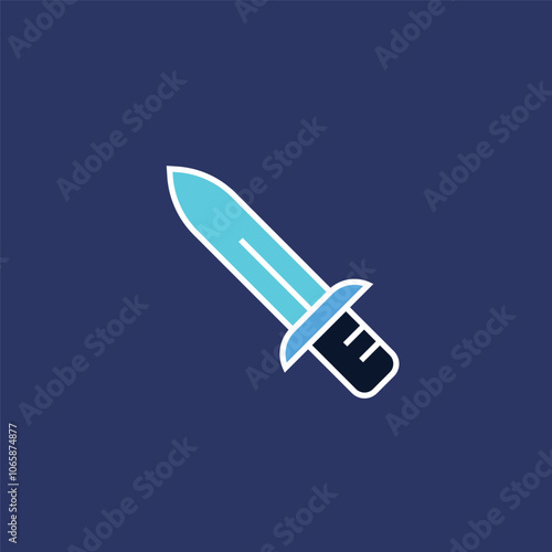 Kitchen Knife Icon Editable Vector 