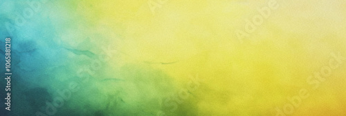 Bold Yellow and Green Grunge Background with Distressed Texture