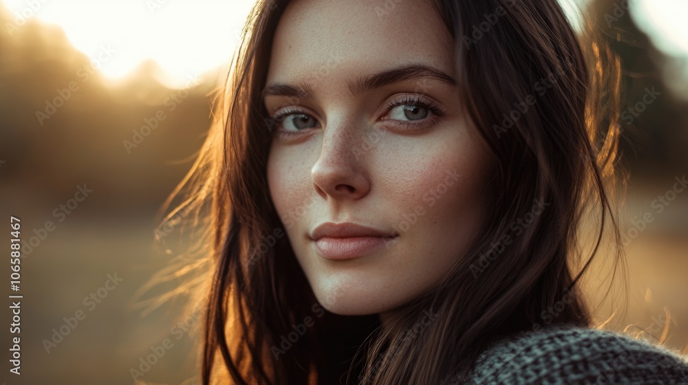 Fototapeta premium Woman with long hair