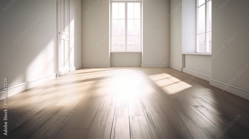 Fototapeta premium Bright and Spacious Interior with Natural Light