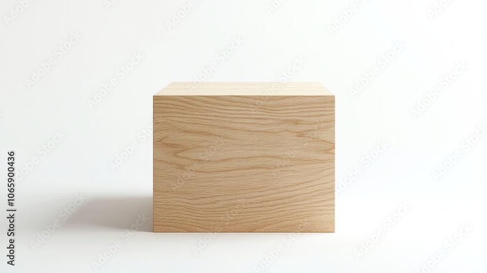 Naklejka premium Empty Wooden Podium Display