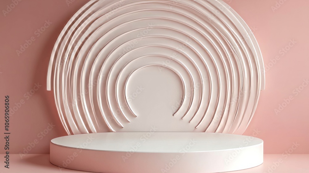 Obraz premium 3D Rendered Minimalistic Podium Stage