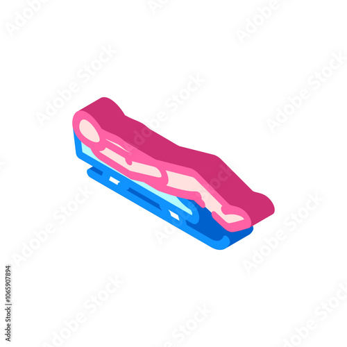 luge winter sport isometric icon vector. luge winter sport sign. isolated symbol illustration