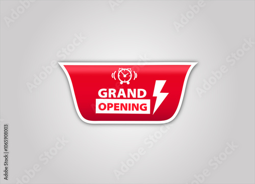 red flat sale web banner for grand opening banner and poster