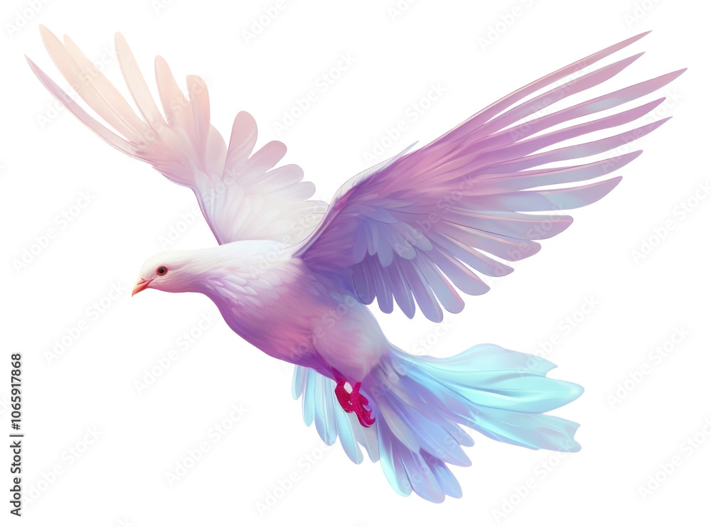 Obraz premium PNG A dove flying in the sky animal white bird.