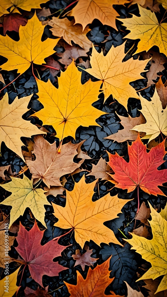 Fototapeta premium autumn leaves background
