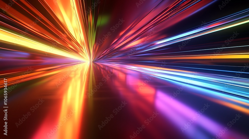 Flowing Metallic glass Waves in Neon Blue and Pink on Dark Background - Abstract Design Concept Flowing Metallic glass Waves in Neon Blue and Pink on Dark Background - Abstract Design Concept