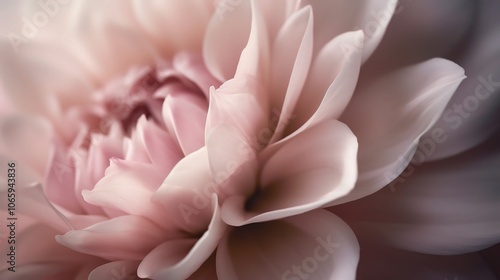 Wallpaper Mural Soft Pink Dahlia Petals in Gentle Light Torontodigital.ca