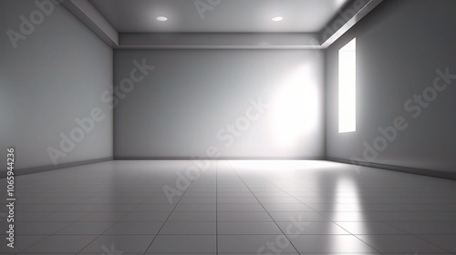 Wallpaper Mural Minimalist 3D Room Interior with Soft Lighting Torontodigital.ca