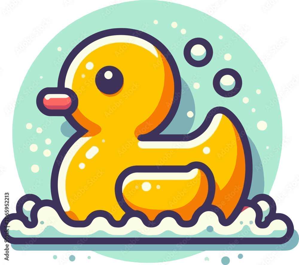Obraz premium rubber duck cartoon