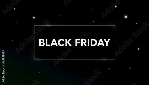 Black Friday highlighted by white, png photo