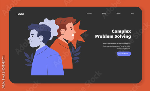 Cognitive Bias. Flat Vector Illustration
