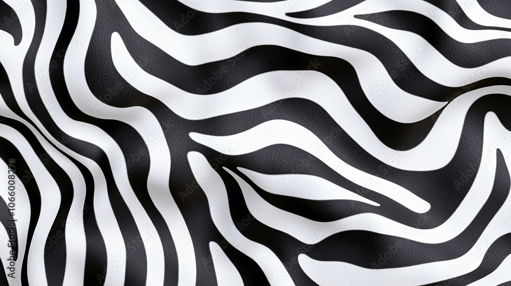 Modern zebra stripe design in high-contrast black and white, with smooth, minimal lines forming a clean, stylish animal print. Contemporary zebra print, Minimalist design Modern zebra stripe design in high-contrast black and white, with smooth, minimal lines forming a clean, stylish animal print. Contemporary zebra print, Minimalist design