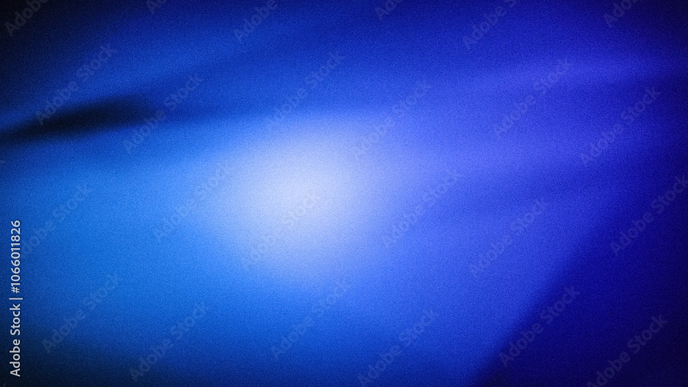 Obraz premium Abstract gradient background with vibrant blue and white hues, featuring a soft grainy texture, ideal for 4K wallpapers, banners, and modern designs