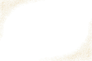 Aesthetic gold confetti shine frame with glowing gold dust lights and shimmering particles. Luxury gold confetti border enhanced with glitter dust, creating a radiant and glamorous glare-filled 