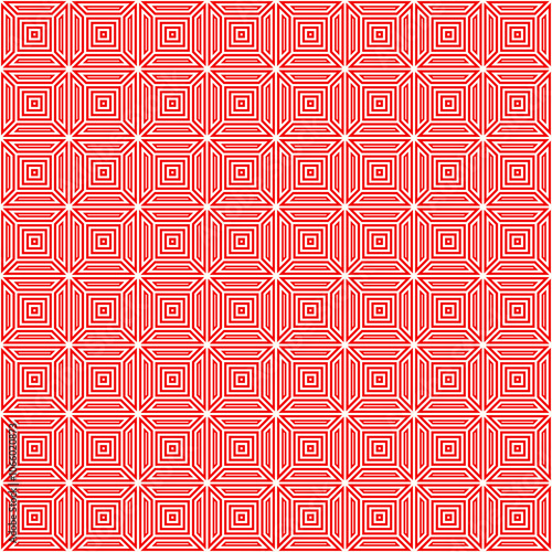 Squares, trapeziums background. Geometric ornament. Quadrangles backdrop. Polygons wallpaper. Checks motif. Digital paper. Textile print. Web design. Abstract image. Seamless pattern. Vector art work