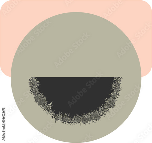 grunge background, circle, square, green, tan, black, space for text, drawing art style, vector art, block colors, website, logo, marketing, advertising, design, element, vector element, fun