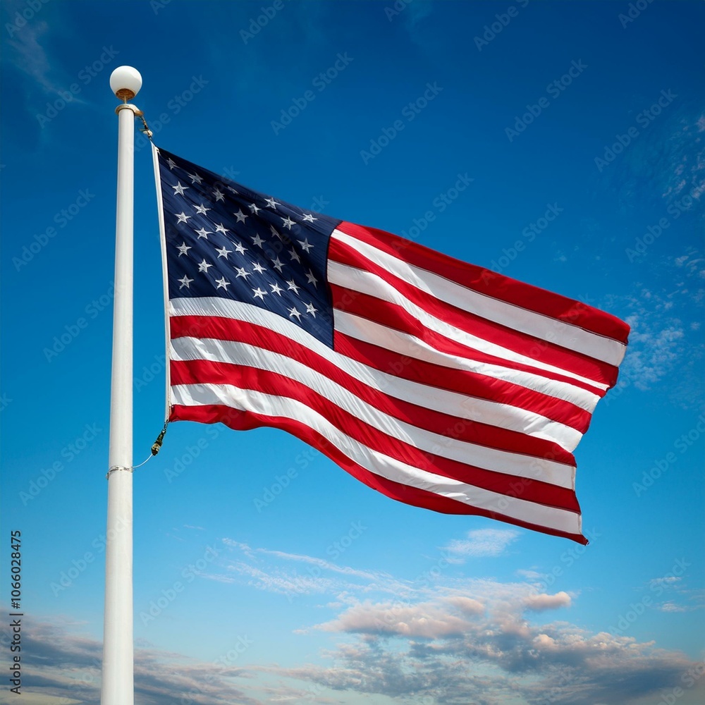 Obraz premium American flag of United States of America, AI generated