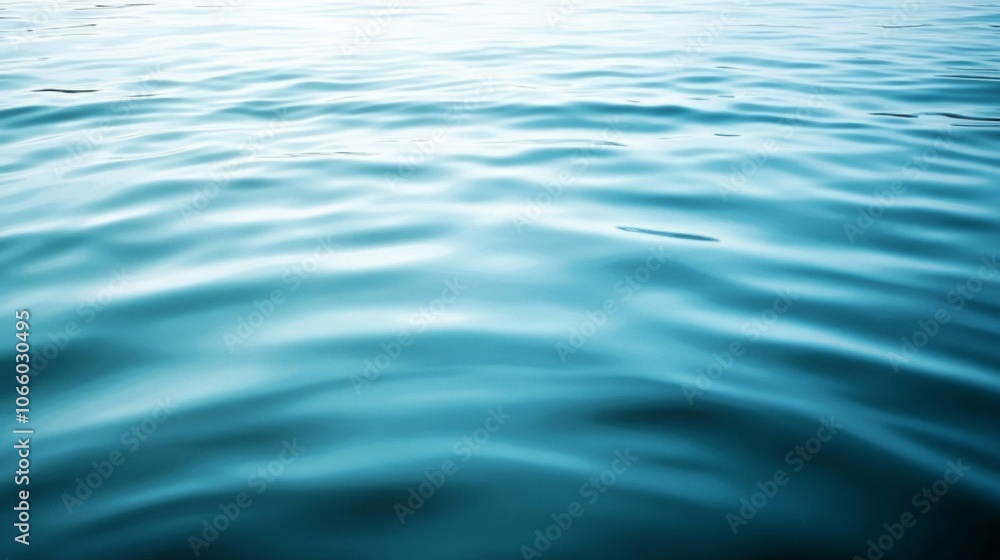 Abstract Ripples on Calm Blue Water Surface Abstract Ripples on Calm Blue Water Surface