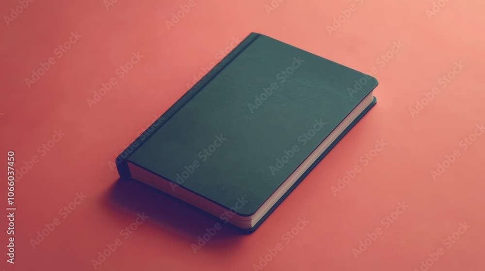Fototapeta premium Minimalist Notebook Mock-up, sleek design, clean lines, ideal for showcasing branding, versatile for presentations and marketing materials