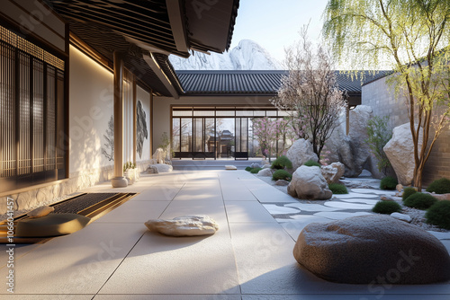 Chinese Ancient Palace with Futuristic Renovation – Blending Tradition and Innovation photo