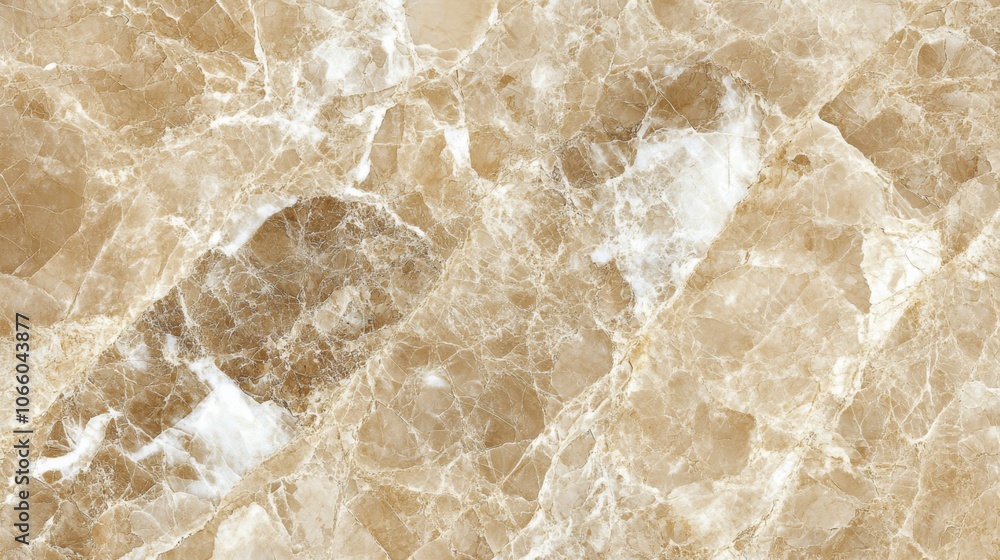 Fototapeta premium Abstract Swirling Pattern of Brown and White Marble