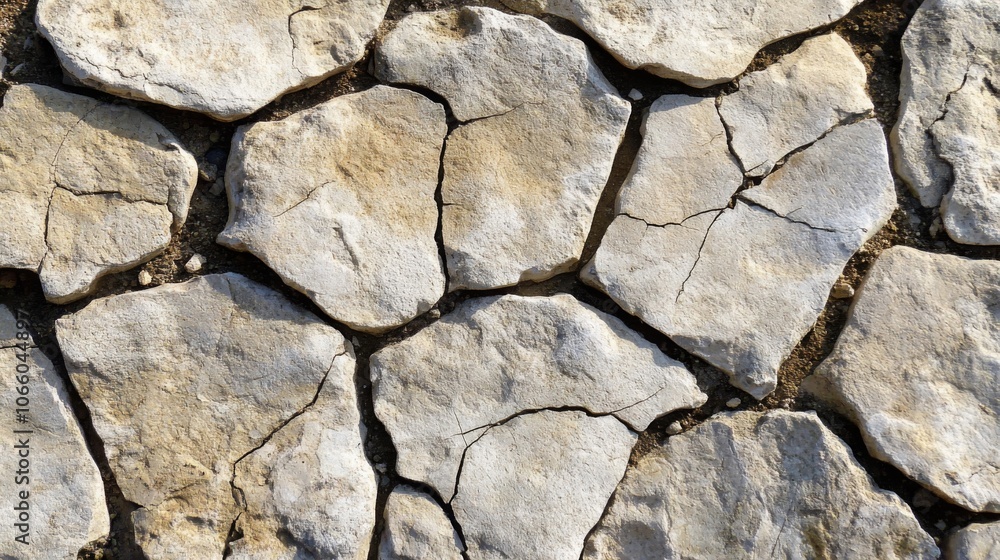 Obraz premium Cracked and Weathered Stone Surface