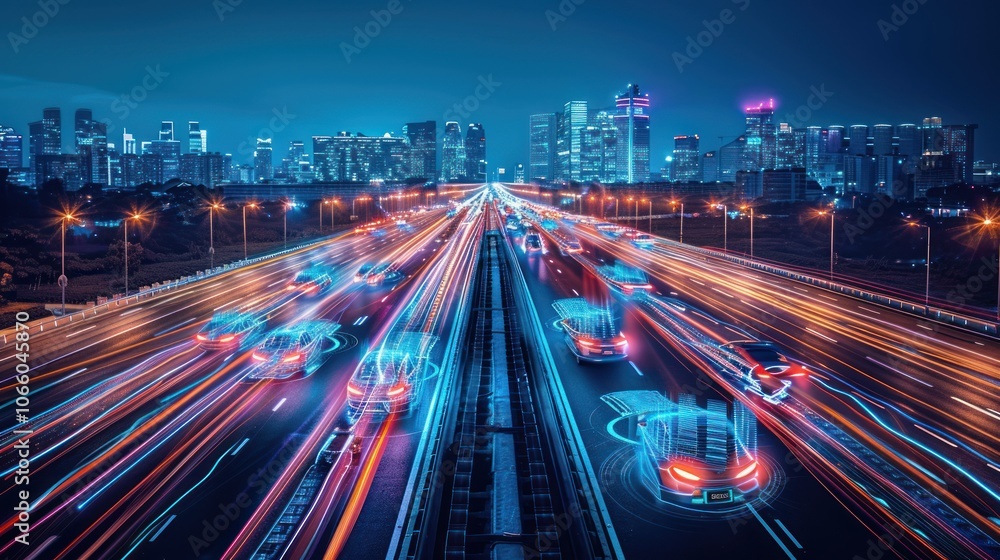 Obraz premium Autonomous City Highway