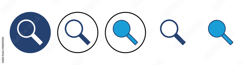 Search icon vector. search magnifying glass icon Search icon vector. search magnifying glass icon