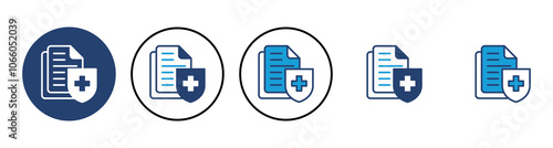 Medical insurance icon vector. health insurance icon