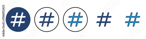 Hashtag icon vector. hashtag symbol