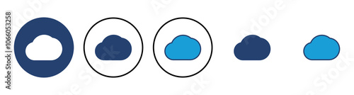 cloud icon vector. cloud vector icon