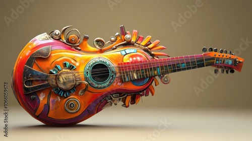 Steampunk Guitar photo