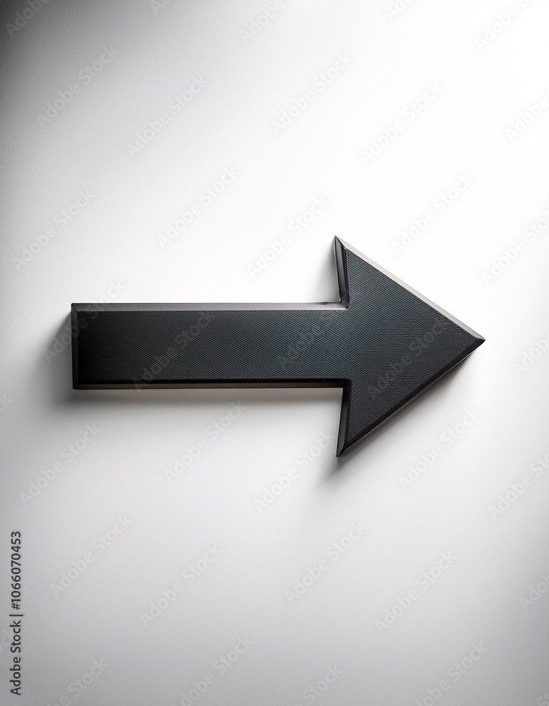 Black arrow isolated on white background Black arrow isolated on white background
