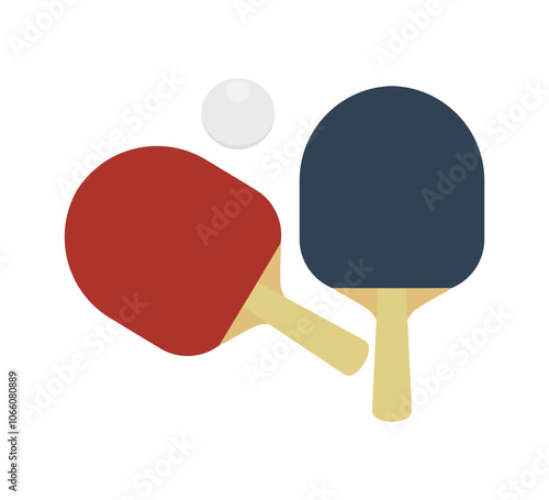 ping pong racket and ball,table tennis bats vector, illustration