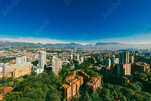 Medellin, Antioquia, Colombia. February 18, 2013: Panoramic of The Poblado.  photo