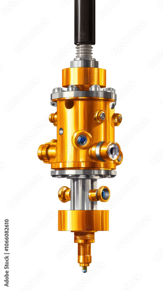 Shiny mechanical valve on a white isolated background. Shiny mechanical valve on a white isolated background.