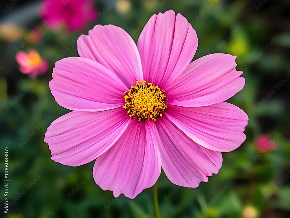 Obraz premium pink cosmos flower closeup