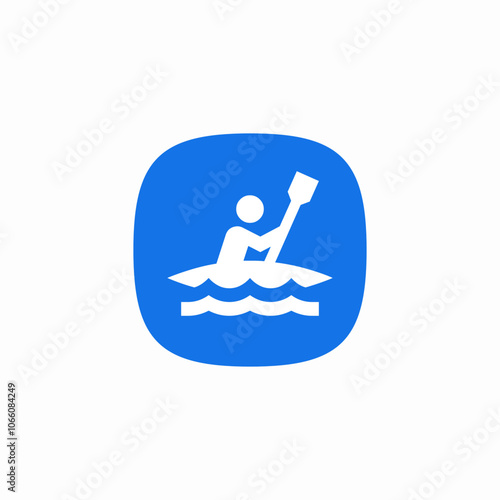 kayak canoe icon sign vector