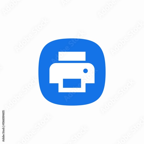 printer print icon sign vector