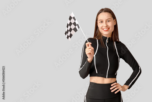 Beautiful young woman with ...