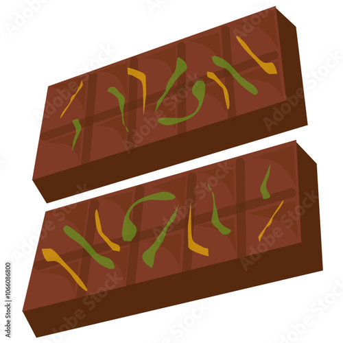 Illustration of chocolate bar