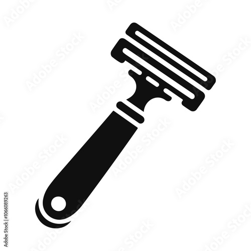 Sharp hair razor icon design, shaving barber razor vector collection