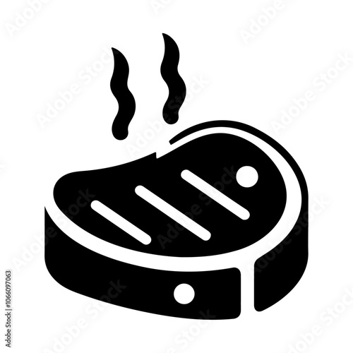 Slice beef meat vector icon design