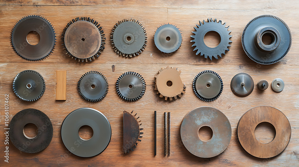 Fototapeta premium Various circular saw blades