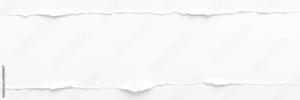 Obraz premium A close-up shot of a white paper background with torn edges, revealing snippets of ripped messages and text, text, background