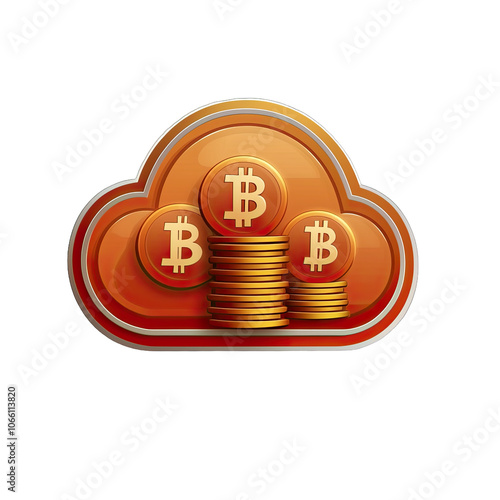 Cloud Icon Representing Cloud-Based Financial Planning Solutions photo